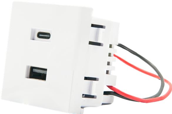 Actual product image Shelly USB Charger For Wall Display