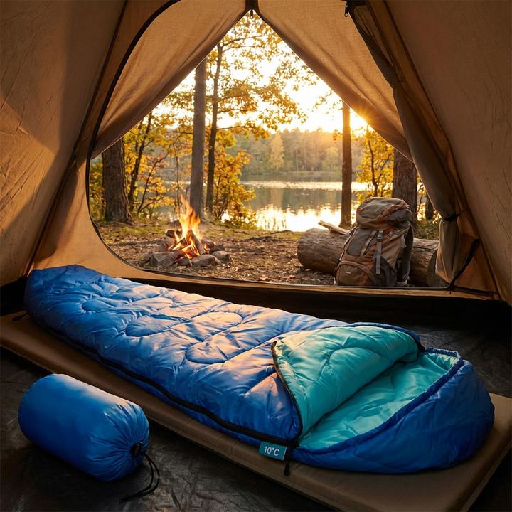 Actual product image Camp Active Sleeping bag mummy blue (210 cm)