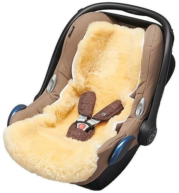 Zewi Coussinets en peau d'agneau pour poussettes et Maxi-Cosi (70 cm)