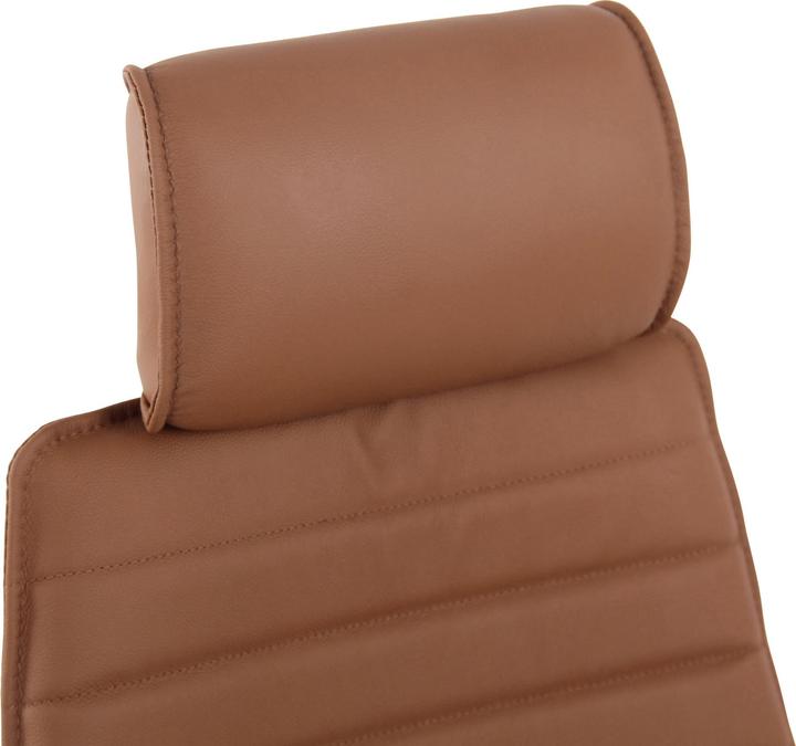 Immagine prodotto CLP Sedia da ufficio Rako in vera pelle marrone chiaro