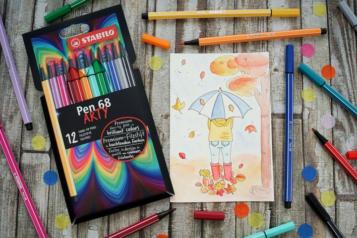 Produktbild STABILO Pen 68 12er Kartonetui Arty (Sortiert, 12 x)