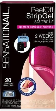 Produktbild SensatioNail Peel-Off Strip Gel Starter Kit Raspberry Wine (Raspberry Wine)