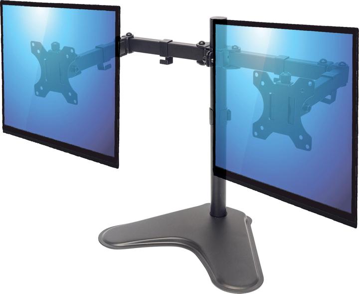 Produktbild Manhattan Standfuss Monitorarm für zwei Monitore 33 813 (Tisch, 32", 8 kg)