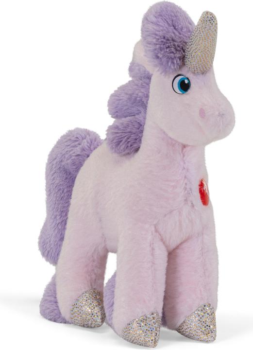 Actual product image Trudi Sweet Collection mini plush unicorn pink approx. 10 cm, size XXS, soft toy with soft material (4 cm)