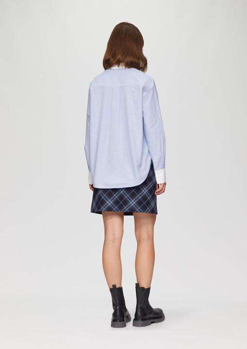 Immagine prodotto s.Oliver Bluse Hemdbluse aus Baumwolle mit Kontrast-Details (46)