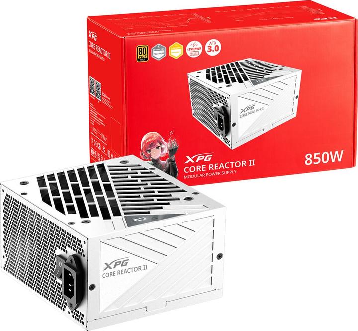 Immagine prodotto Adata Alimentatore||850 Watt|Efficienza 80 PLUS GOLD|COREREACTORII850G-WHCEU (850 W)