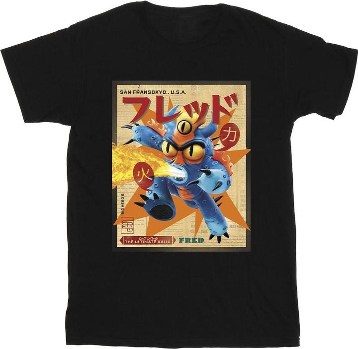 Immagine prodotto Disney Big Hero 6 Baymax Fred Newspaper Maglietta Uomo (L)