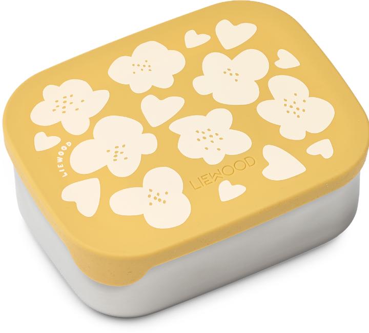 Actual product image Liewood Arthur Lunch Box Flower Lemon Yellow