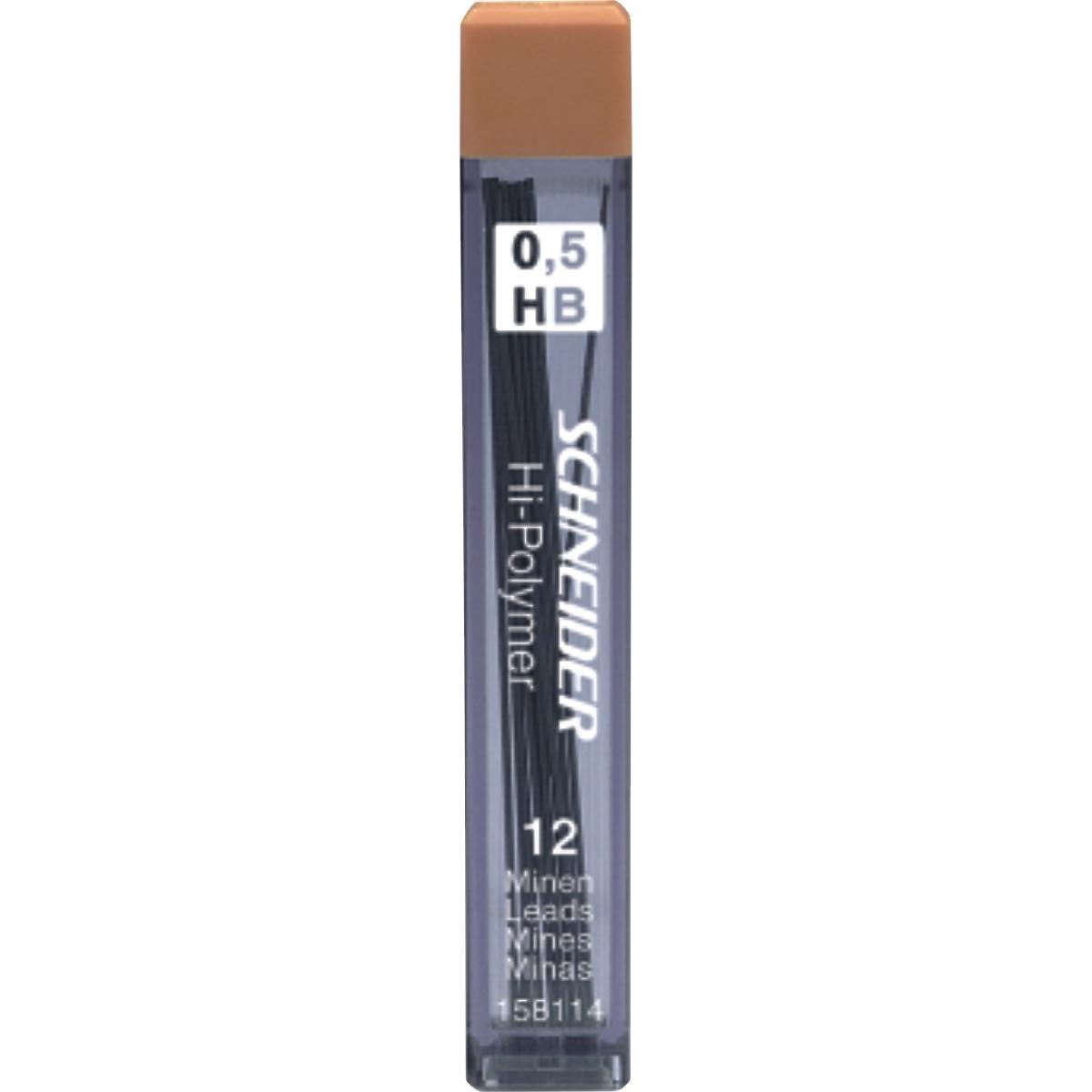 Schneider, Ersatzpatrone, Feinmine 0,5mm HB (Gelmine, Graphit, 0.50 mm)