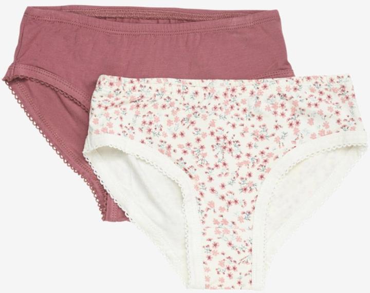 Produktbild Minymo Unterhosen Girl 2er Set Rose Tan Gr. 128 (128, 2er Pack)