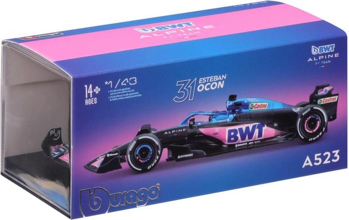 Actual product image Bburago BWT Alpine F1 Team A523 1/43 Ocon 2023