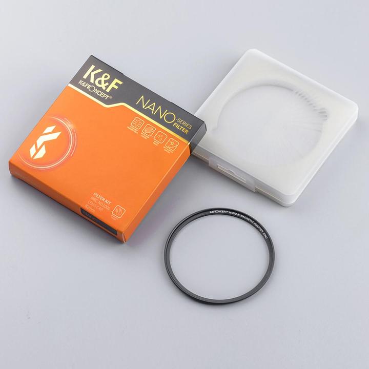 Actual product image K&F Concept 67mm Magnetic Round Mirror Series Adapter Ring, Matte Black, Frame Thickness 2.16mm (Filter adapters)