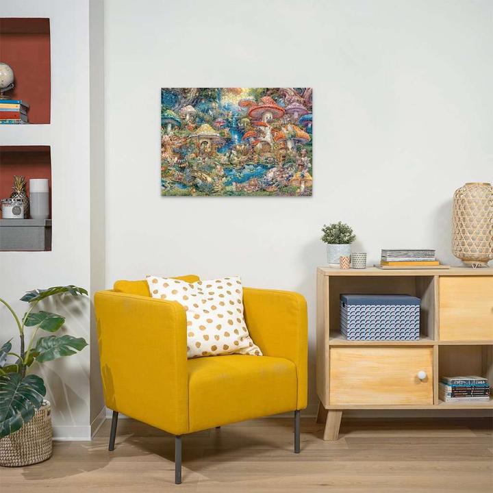 Actual product image Ravensburger Puzzle Fröhliches Pilzdorf, 1000 Teile. (1000 pieces)