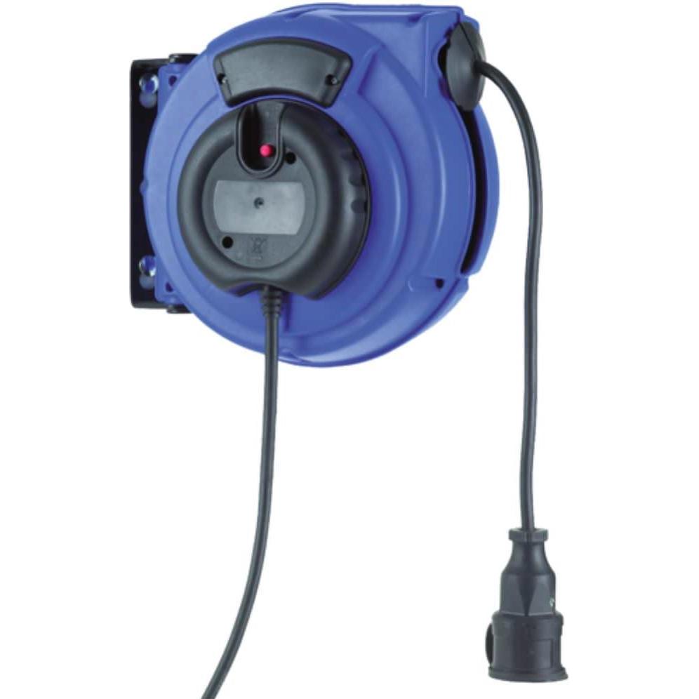 Hedi, Kabelrolle, KBZ10NT Federzugtrommel, 250 V, blau (10 m)
