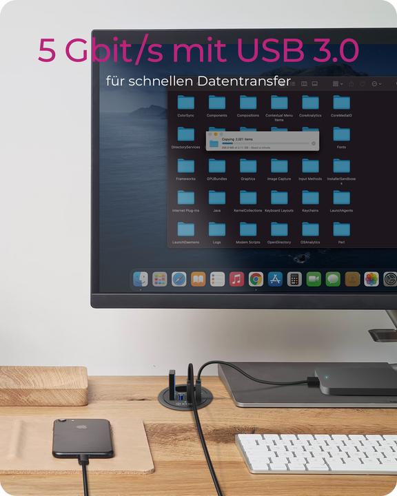 Produktbild Icy Box Ib-Hub1403 (USB-A, 4 Ports)