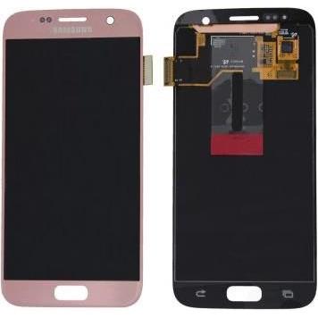 Samsung LCD Assembly (Display, Galaxy S7), Mobilgerät Ersatzteile, Pink, Gold