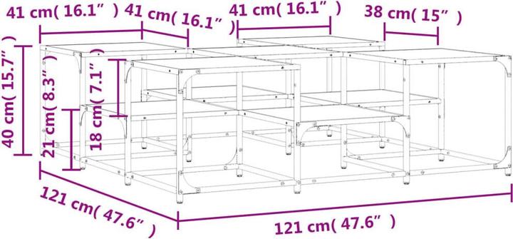 Actual product image vidaXL Couchtisch