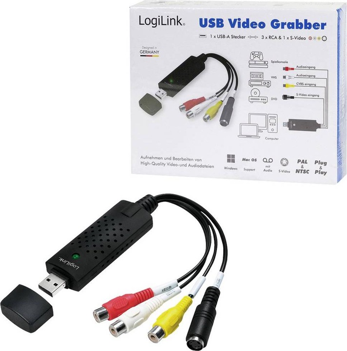 Image du produit LogiLink Adaptateur de capture vidéo (3x RCA (RCA), 8.80 cm)
