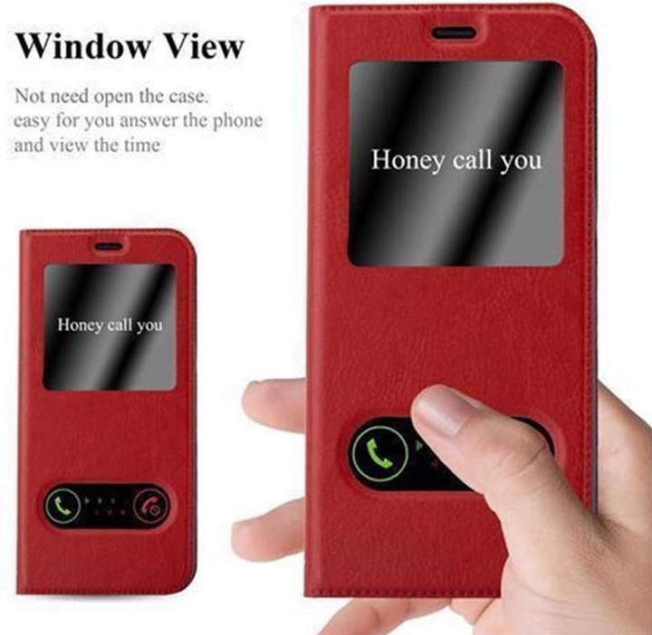 Produktbild Cadorabo Book mit View Doppelfenster Cover (Samsung Galaxy S8)