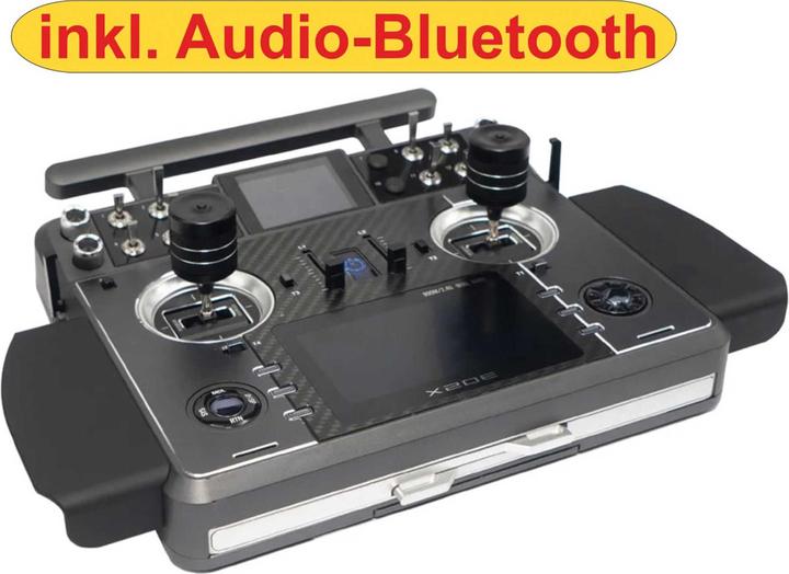 Actual product image FrSky TANDEM XE EU/LBT Senderset 2,4Ghz + 3D Gimbal+Taste Akku, Alu-Koffer + Audio-Bluetooth