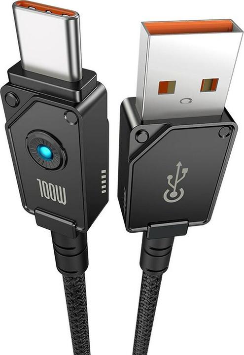 Actual product image Baseus Fast Charging Data Cable USB to USB-C, 100W, 1m - Black (1 m, 100 W)