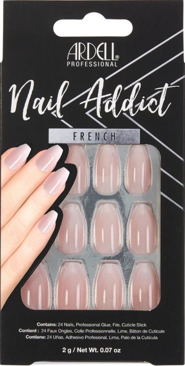 Immagine prodotto Ardell Nail Addict French Fade 28 Stk (Unghie artificiali, Bianco, Dissolvenza francese, Nude)