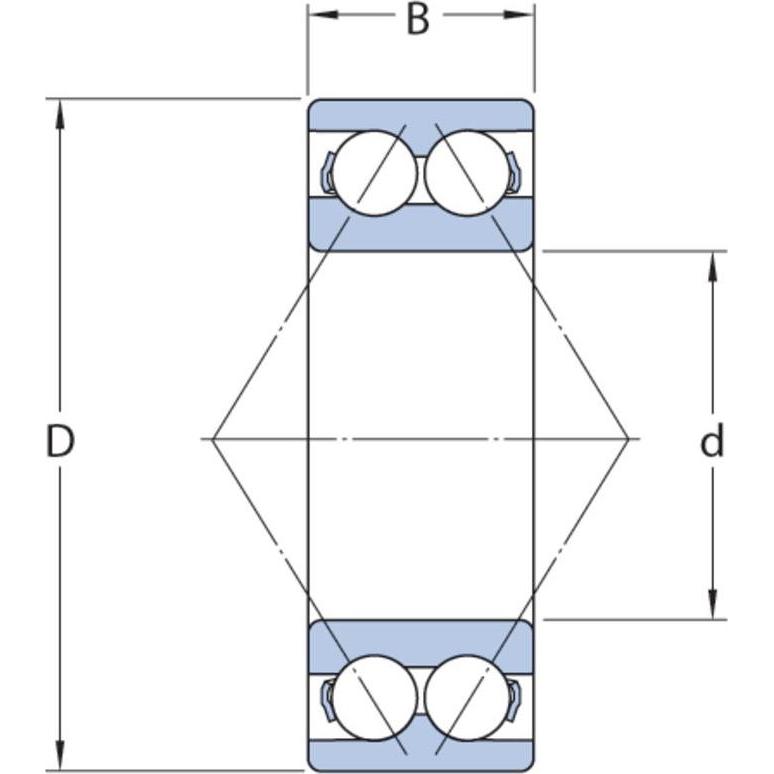 Thumbnail - SKF, Kugellager, Schrägkugellager 3207 ATN9 Innen-Ø 35 mm Aussen-Ø 72 mm Breite27 mm