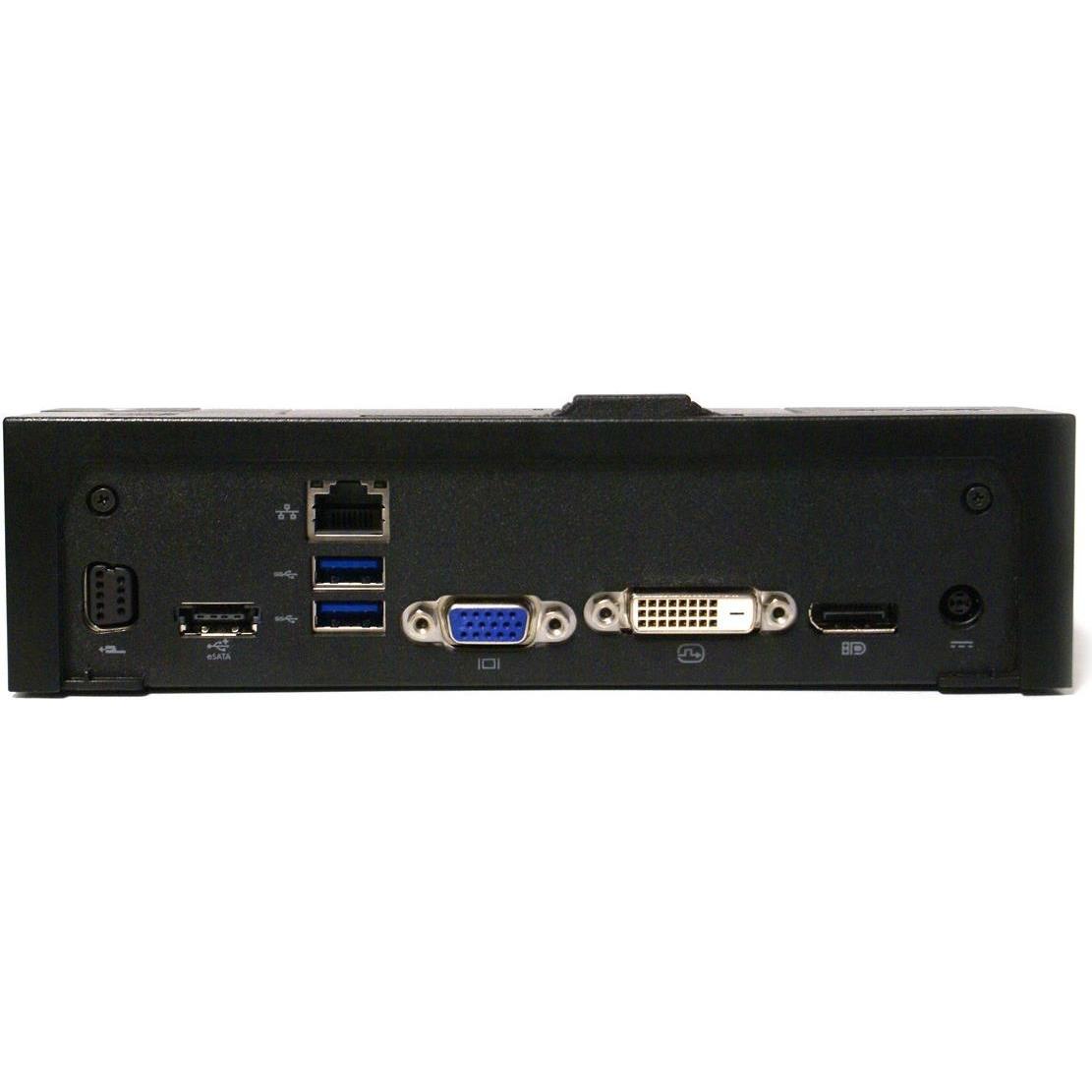 Thumbnail - Dell E-Port Replicator (Docking Port, 3 Ports), Dockingstation + USB Hub, Schwarz