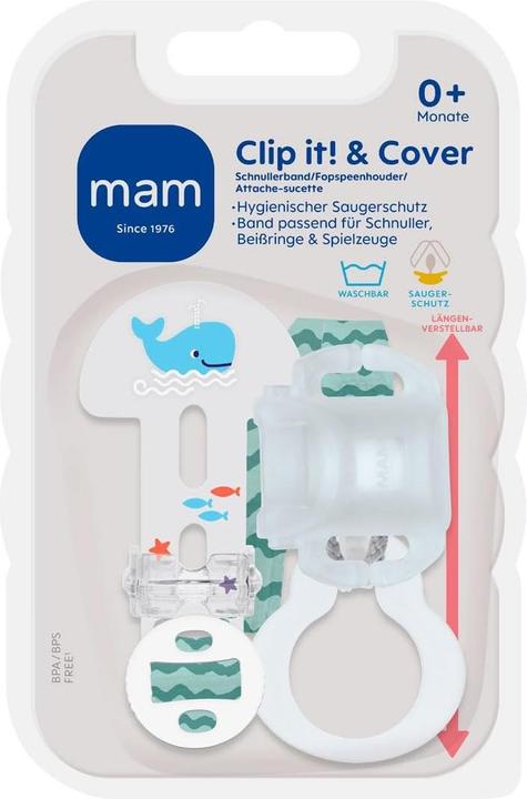 Produktbild MAM Schnullerband Clip it! & Cover