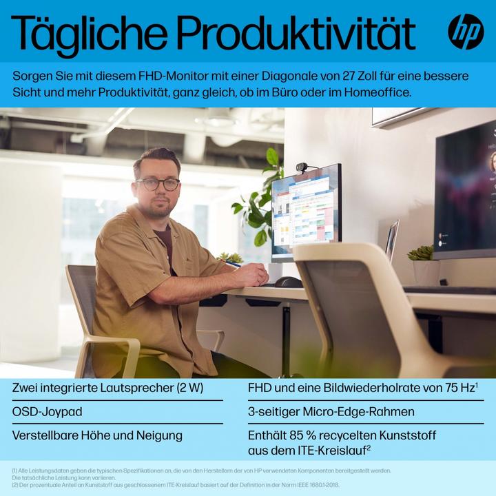 Produktbild HP P27H G5 (1920 x 1080 Pixel, 27")
