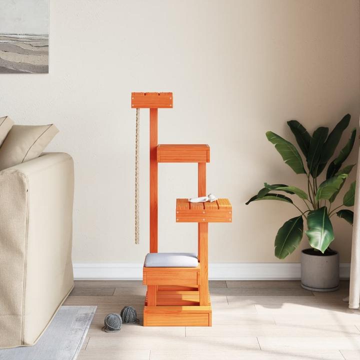 Produktbild vidaXL Kratzbaum (103 cm, Wachsbraun)