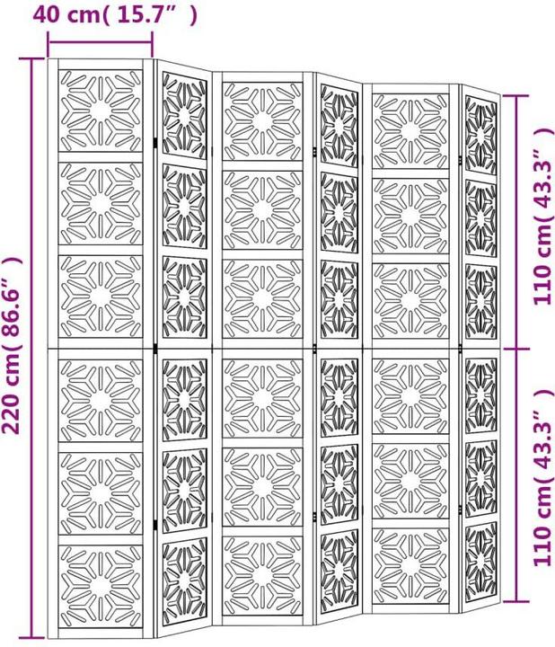 Immagine prodotto vidaXL Paravent