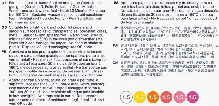Nutritional values and ingredients Faber-Castell Marker Creative Studio (6x)