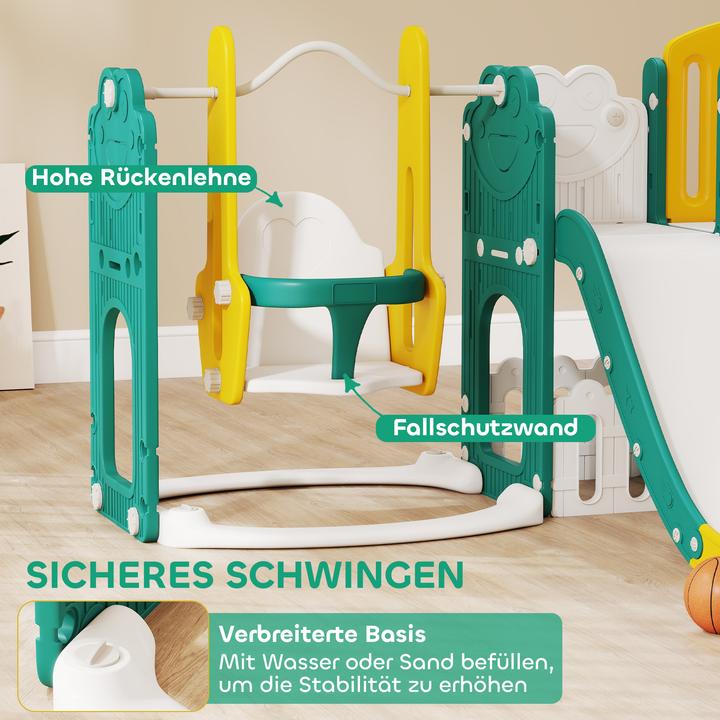Immagine prodotto Aiyaplay Kinderschaukel & Kinderrutsche Set HDPE Gelb