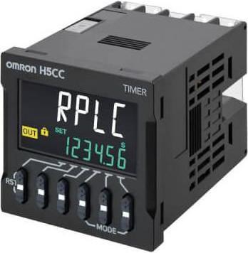 Omron H5CC Series Flush Timer Relay, 1-Contact100 to 240 V, 0.001 s to 999999h h, 2-Function, SPDT