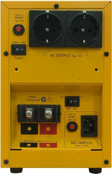 Actual product image Cyberpower CPS1000E Uninterruptible Power Supply (UPS) Double conversion (online) 1000 VA 2 AC outputs (1000 VA, 700 W, Online double converter UPS)