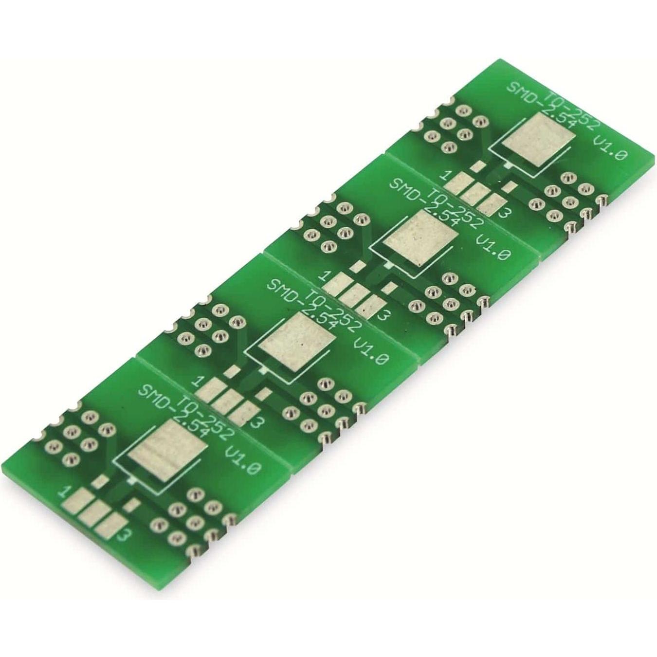 Pollin Electronic Adapterplatine TO-252, 4-fach, RM2,54, Audio Adapter