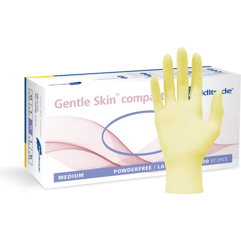 Meditrade, Schutzhandschuhe, unisex Einmalhandschuhe Gentle Skin compact+ weiss Grösse XS 100 St. (XS)