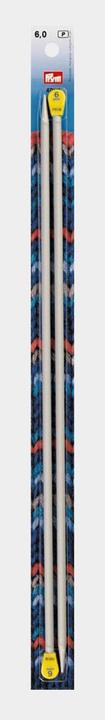 Produktbild Prym Stricknadeln 6.00 mm, Alu, 2 Stück, Grau