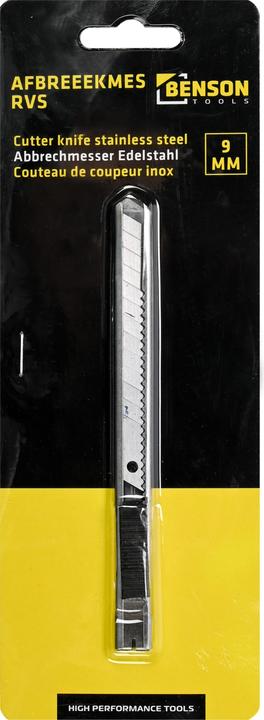 Actual product image Benson Cuitter knife 9 mm SS
