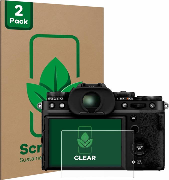 ScreenLeaf Schutzfolie nachhaltiger Displayschutz Displayschutzfolie Folie Klar Transparent (Displayschutz, X-T5)