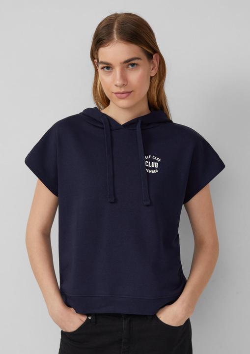 Produktbild s.Oliver Sweatshirt Sweatshirt mit Kapuze und überschnittenen Schultern (44)