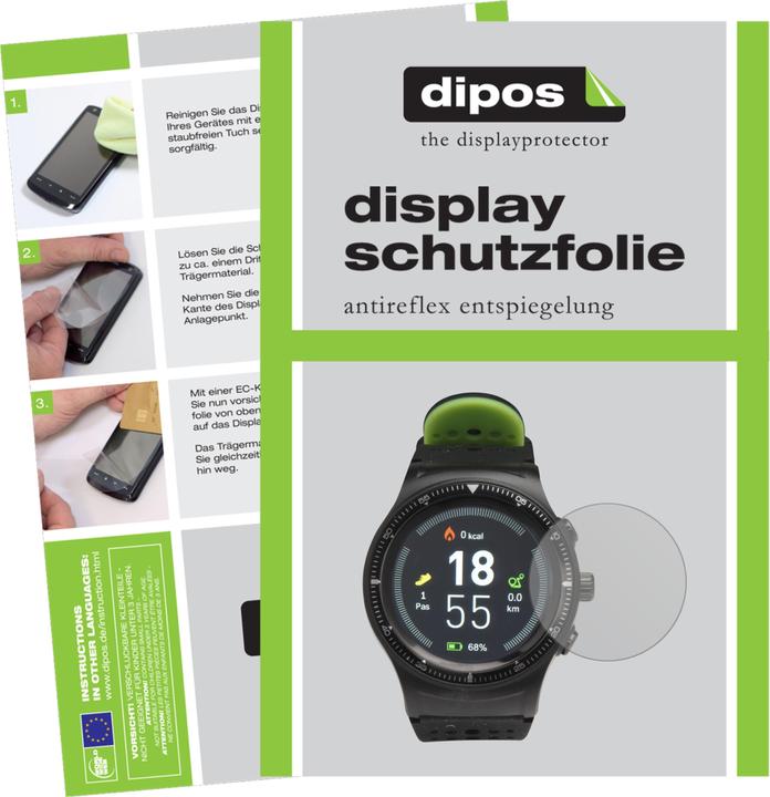 Actual product image Dipos Screen Protector Anti-Glare (DENVER SW-500 Smartwatch)