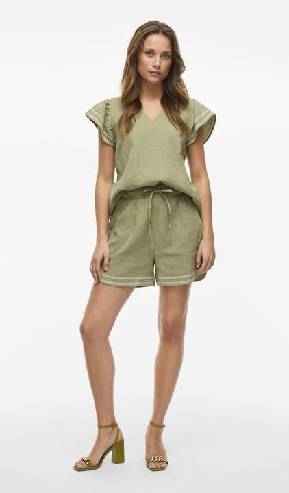 Produktbild Vila VITOVAN V-Ausschnitt Oberteil mit kurzen Ärmeln (34)