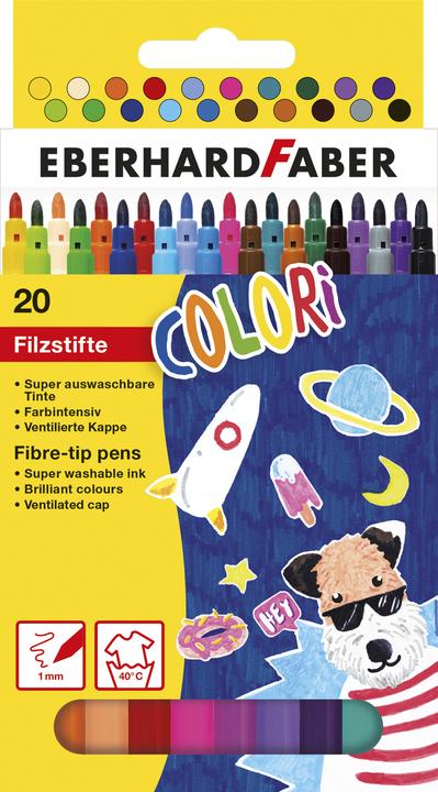 Produktbild EberhardFaber Fasermaler Dünn (20x)