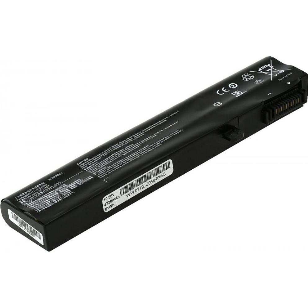 AGI Akku kompatibel mit MSI GP72X (1 Zellen, 4400 mAh), Notebook Akku, Schwarz