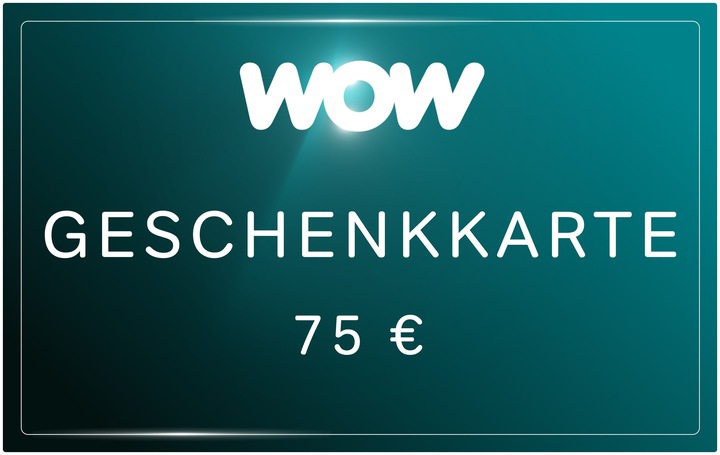 Produktbild WOW TV Streaming Geschenkkarte (75 EUR)