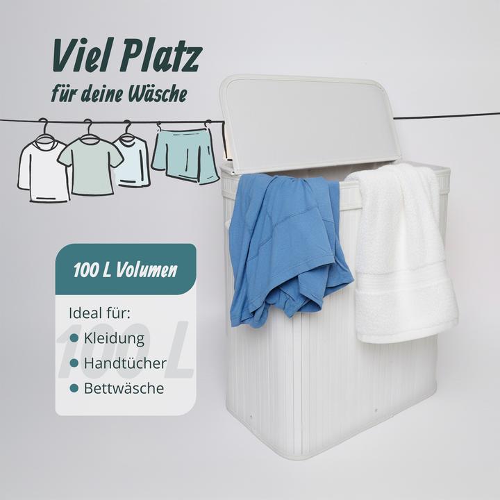 Actual product image Relaxdays Laundry bin (100 l)