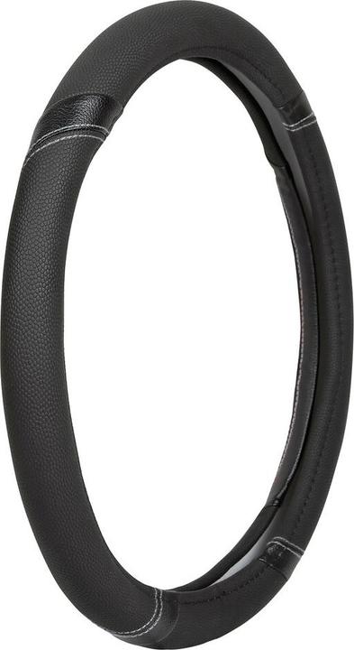 Produktbild AM GT-Sport, LKW Lenkradbezug aus Kunstleder - L - Ø 46/48 cm - Schwarz/Silber