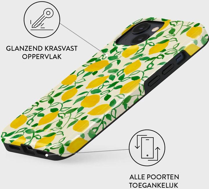 Actual product image Burga Tough MagSafe Case Apple iPhone 15 - Capri (Apple iPhone 15)